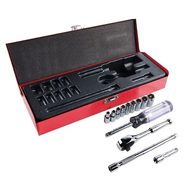 65500 (SOCKET SET W/HNDL 6PT 1/4 13PC")