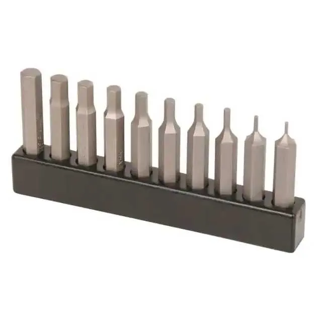 75982 (BIT SET MICRO HEX 10PC INCLUDES:)