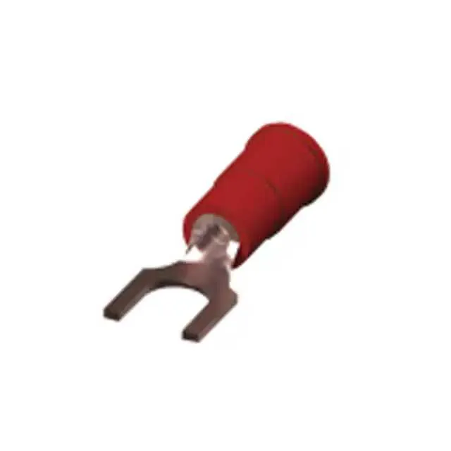 8227 (CONN SPADE TERM 18-22AWG #6 RED)