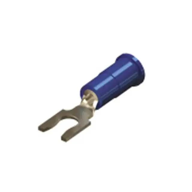 8268 (CONN SPADE TERM 14-16AWG #10 BLU)