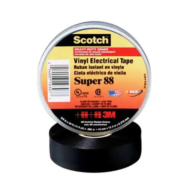 88-SUPER-3/4X44FT (TAPE ELECTRICAL BLK 3/4X 14.7YD")