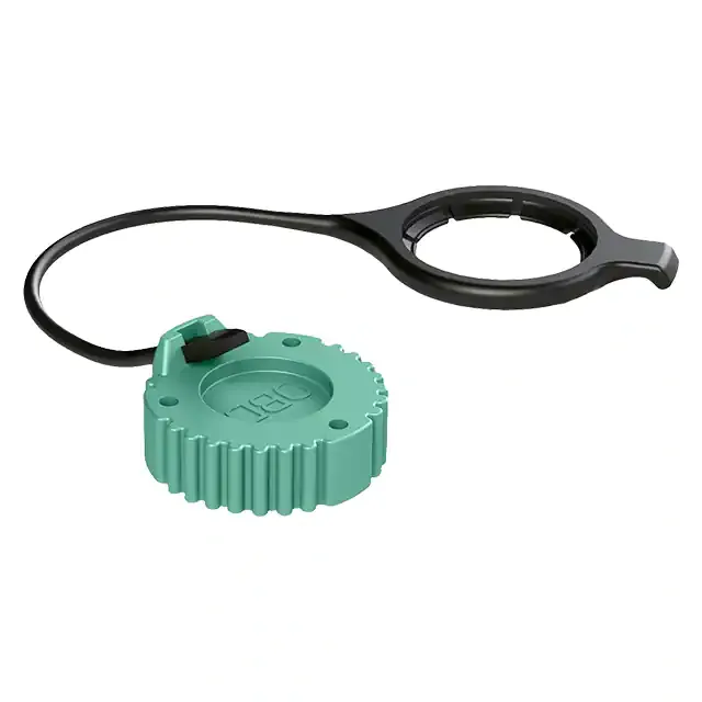 AHDC169-T-OBDGN (CONN RCPT CAP 9POS STRAP GREEN)