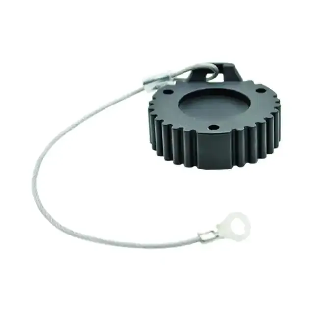 AHDC169-TMBLK (CONN RCPT CAP 9POS LANYARD BLACK)