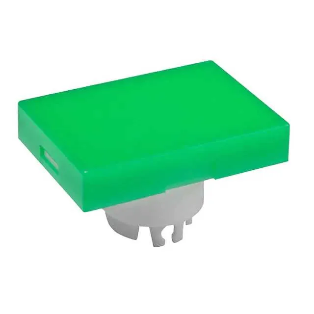 AT3003FB (CAP PUSHBUTTON RECT GREEN/WHITE)
