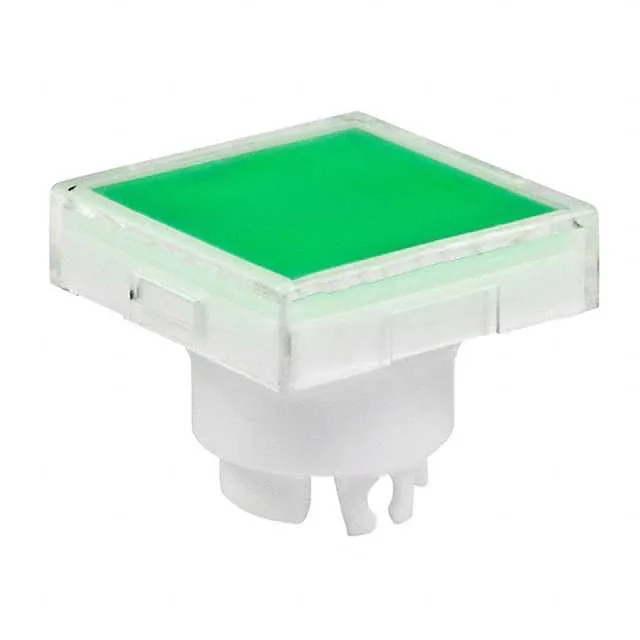 AT3004JF (CAP PUSHBUTTON SQUARE CLEAR/GRN)