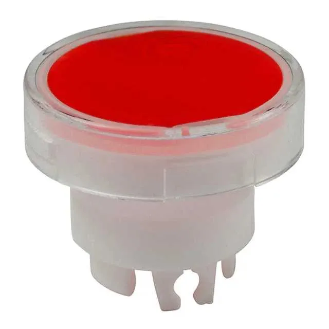 AT3005JC (CAP PUSHBUTTON ROUND CLEAR/RED)