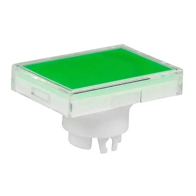 AT3006JF (CAP PUSHBUTTON RECT CLEAR/GREEN)
