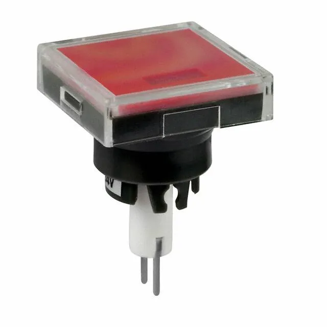AT3010C24JC (CAP PUSHBUTTON SQUARE CLEAR/RED)