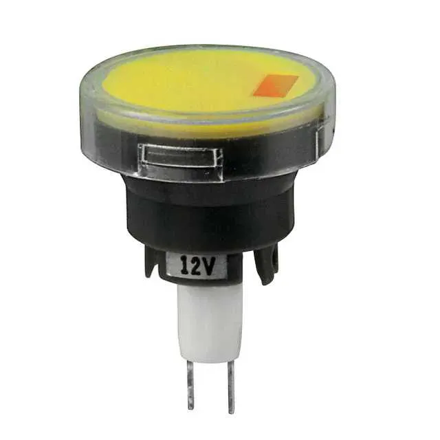AT3011D12JE (CAP PUSHBUTTON ROUND CLEAR/YEL)