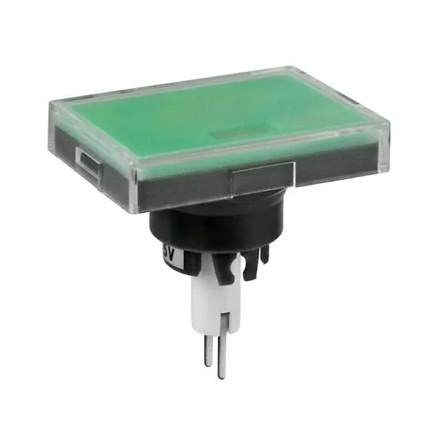 AT3012F05JF (CAP PUSHBUTTON RECT CLEAR/GREEN)