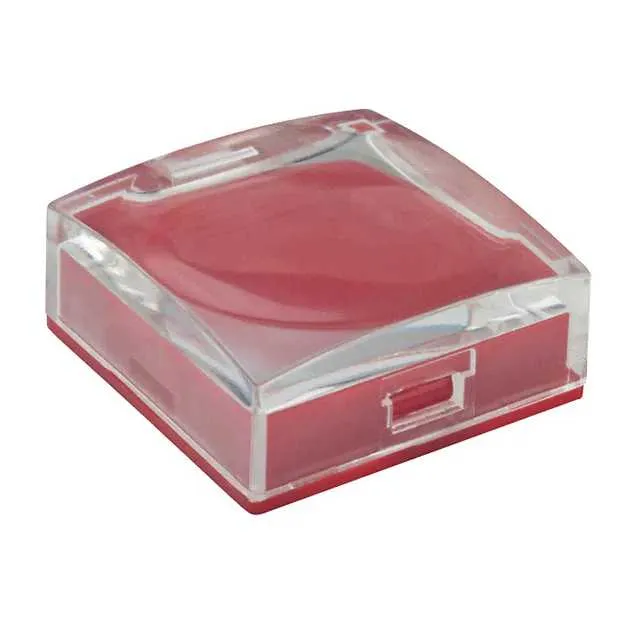 AT3073JC (CAP PUSHBUTTON SQUARE CLEAR/RED)