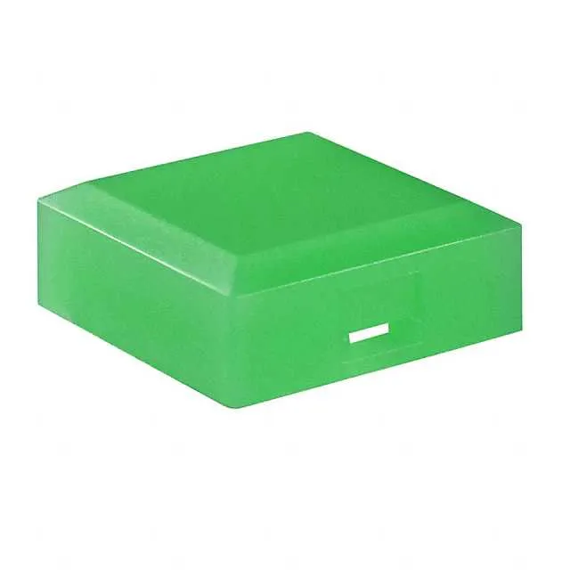 AT3075F (CAP PUSHBUTTON SQUARE GREEN)