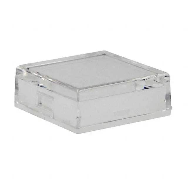 AT3076JB (CAP PUSHBUTTON SQUARE CLEAR/WHT)