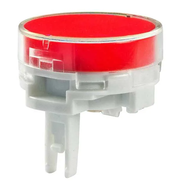 AT4013JC (CAP PUSHBUTTON ROUND CLEAR/RED)