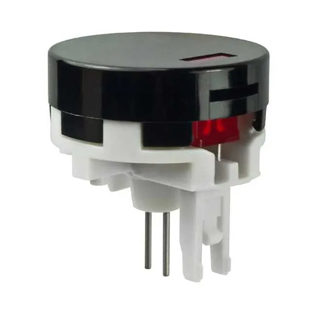 AT4016CA (CAP PUSHBUTTON ROUND BLK/RED LED)