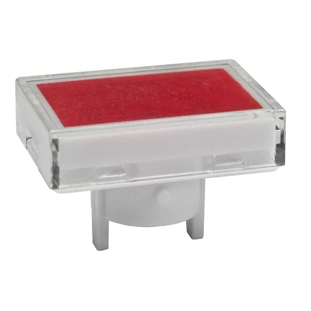 AT4022JC (CAP PUSHBUTTON RECT CLEAR/RED)