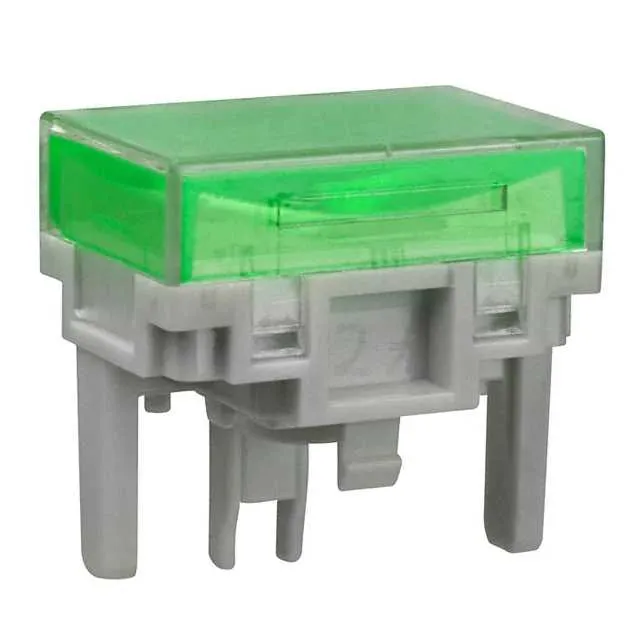 AT4028JF (CAP PUSHBUTTON RECT CLEAR/GREEN)