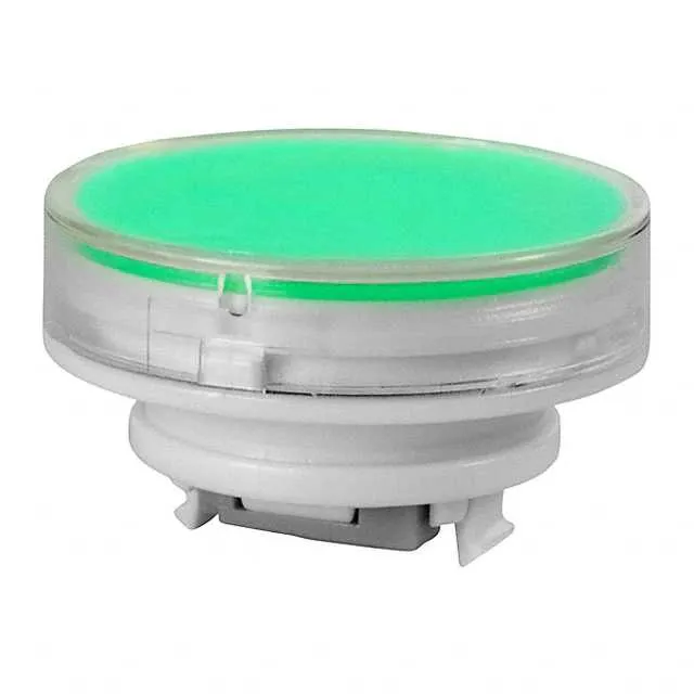 AT4055JF (CAP PUSHBUTTON ROUND CLEAR/GREEN)