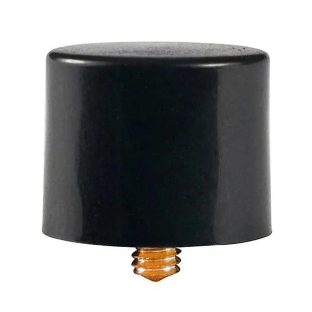 AT407A (CAP PUSHBUTTON ROUND BLACK)