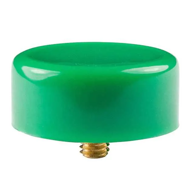 AT412F (CAP PUSHBUTTON ROUND GREEN)