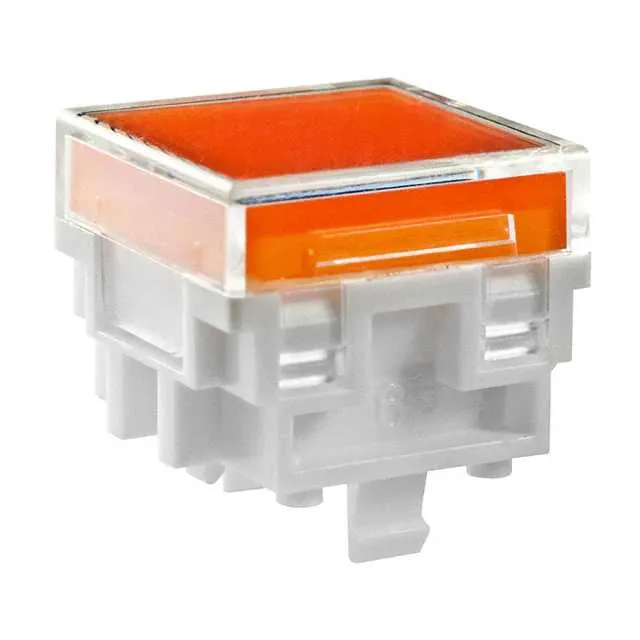AT4162JD (CAP PUSHBUTTON SQUARE CLR/AMBER)