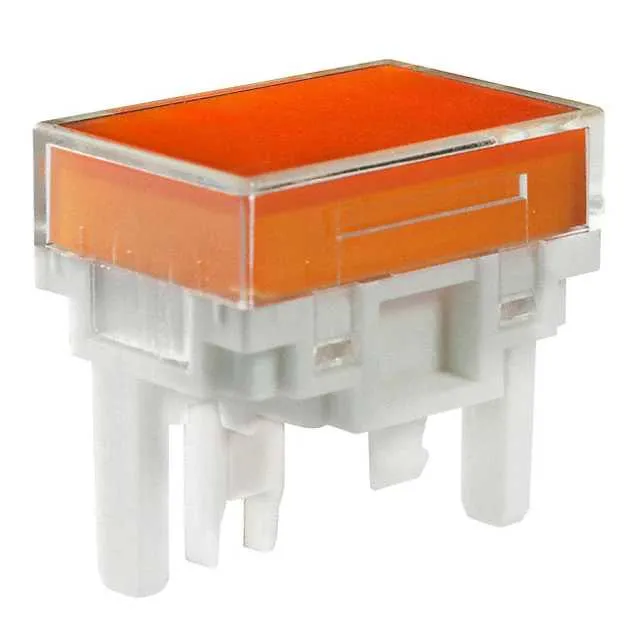 AT4163JD (CAP PUSHBUTTON RECT CLEAR/AMBER)