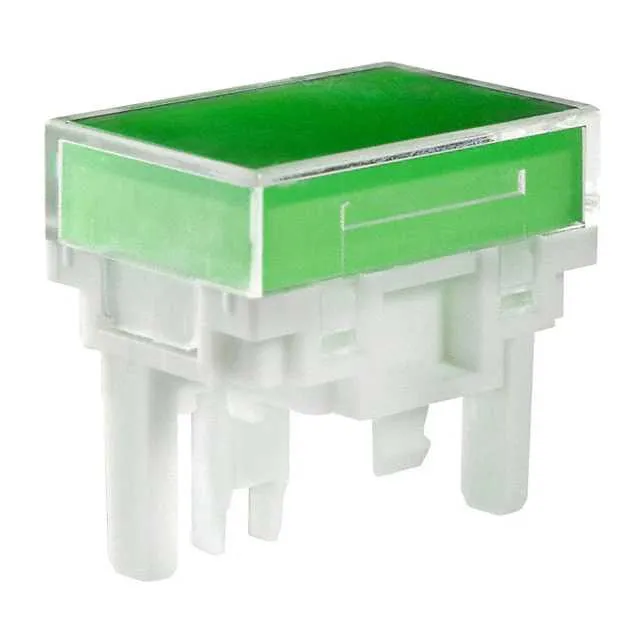 AT4163JF (CAP PUSHBUTTON RECT CLEAR/GREEN)