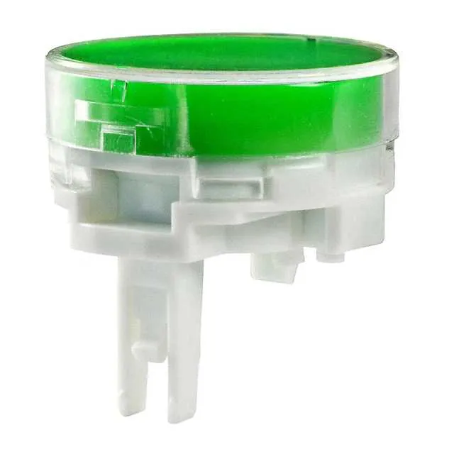 AT4164JF (CAP PUSHBUTTON ROUND CLEAR/GREEN)
