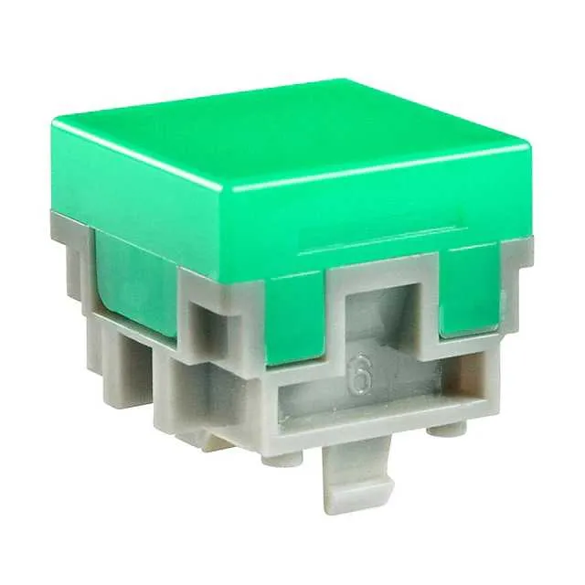 AT476FJ (CAP PUSHBUTTON SQUARE GREEN)