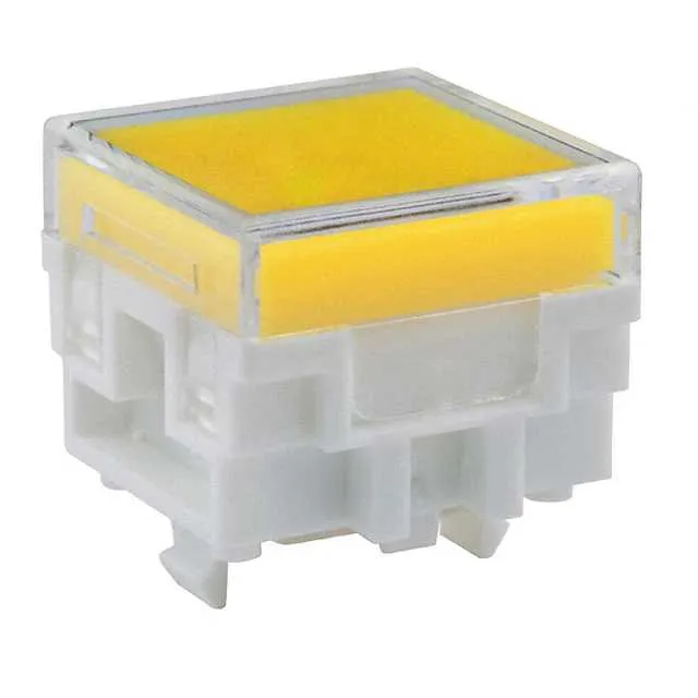 AT477JE (CAP PUSHBUTTON SQUARE CLEAR/YEL)