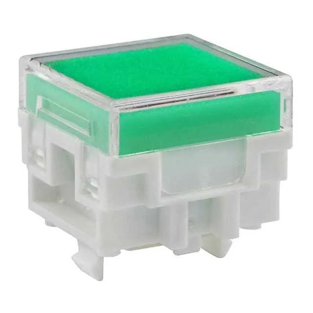 AT477JF (CAP PUSHBUTTON SQUARE CLEAR/GRN)