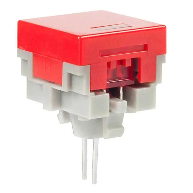 AT480CC (CAP PUSHBUTTON SQ RED/RED LED)