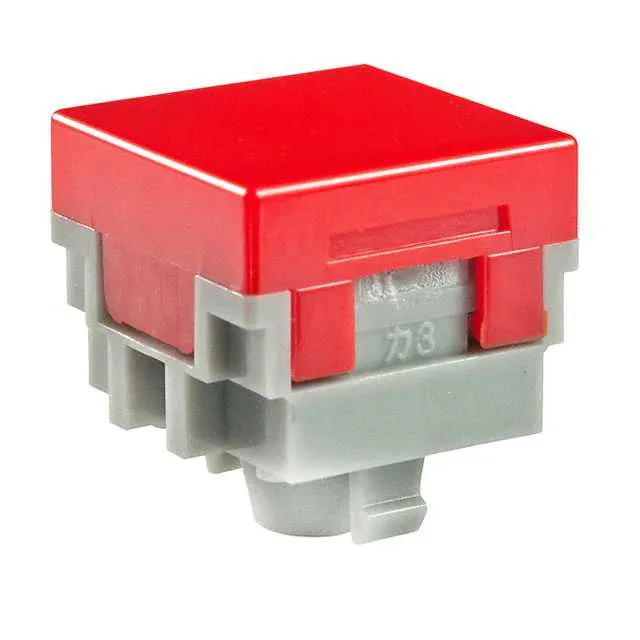 AT484C (CAP PUSHBUTTON SQUARE RED)