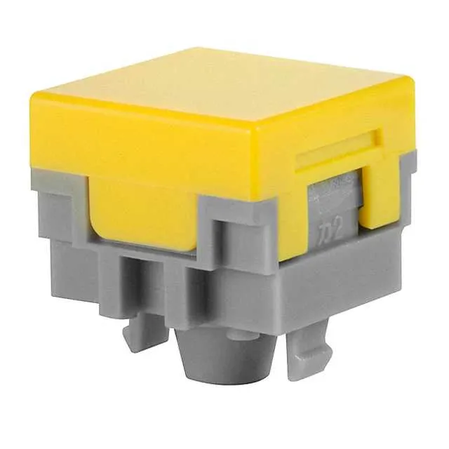 AT484E (CAP PUSHBUTTON SQUARE YELLOW)