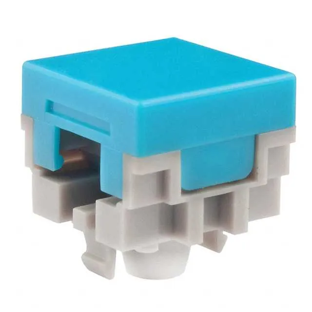 AT484G (CAP PUSHBUTTON SQUARE BLUE)