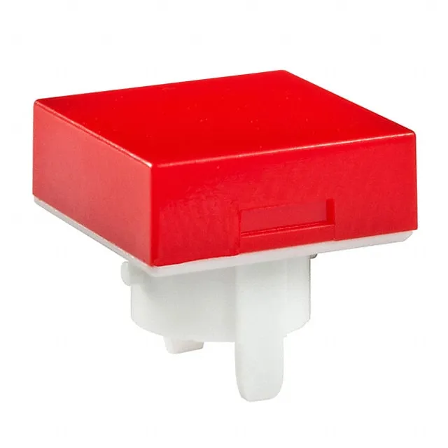 AT485CB (CAP PUSHBUTTON SQUARE RED/WHITE)