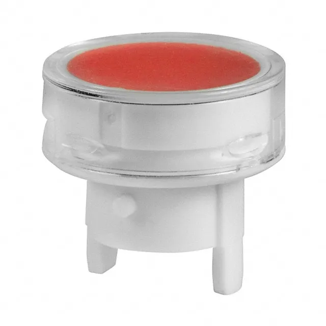 AT488JC (CAP PUSHBUTTON ROUND CLEAR/RED)
