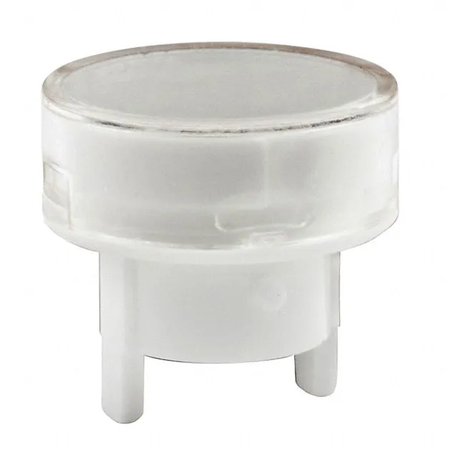 AT490JB (CAP PUSHBUTTON ROUND CLEAR/WHITE)