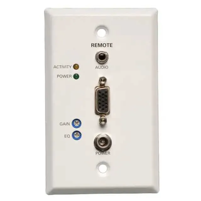 B132-100A-WP-1 (VGA EXTNDR WALLPLATE W/AUD 1KFT)