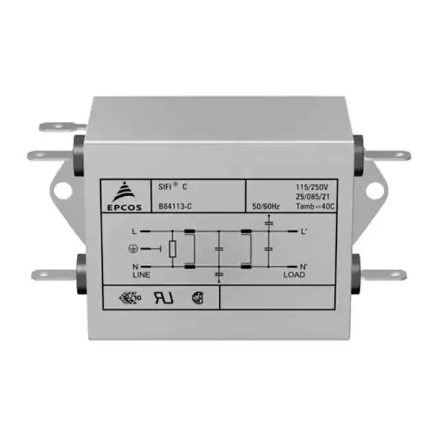 B84113C0000B060 (LINE FILTER 250VDC/VAC 6A CHASS)