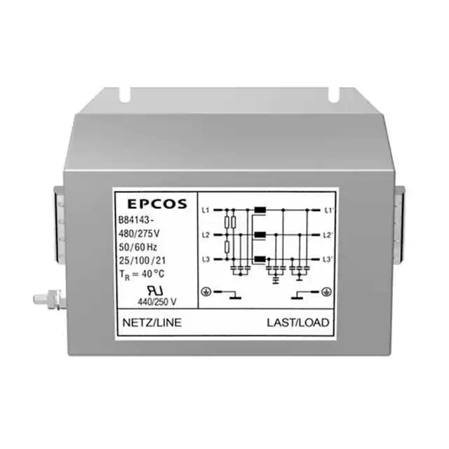 B84143A0016R000 (LINE FILTER 480/275VAC 16A CHASS)