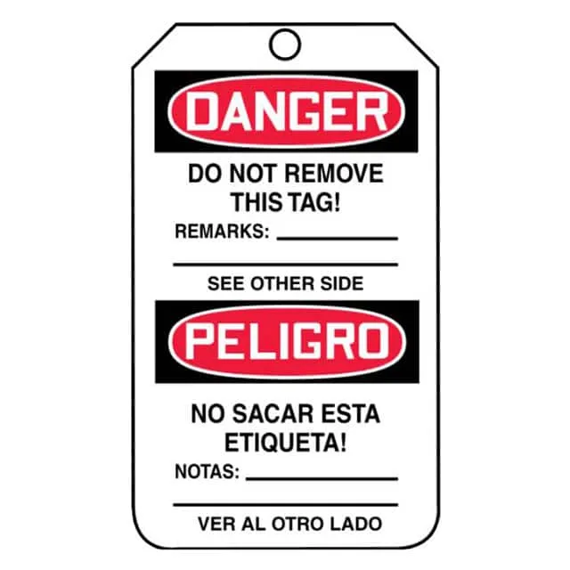 PVT-1127 (SFTYTAG,DANGER (BLANK) (BI-SP),)