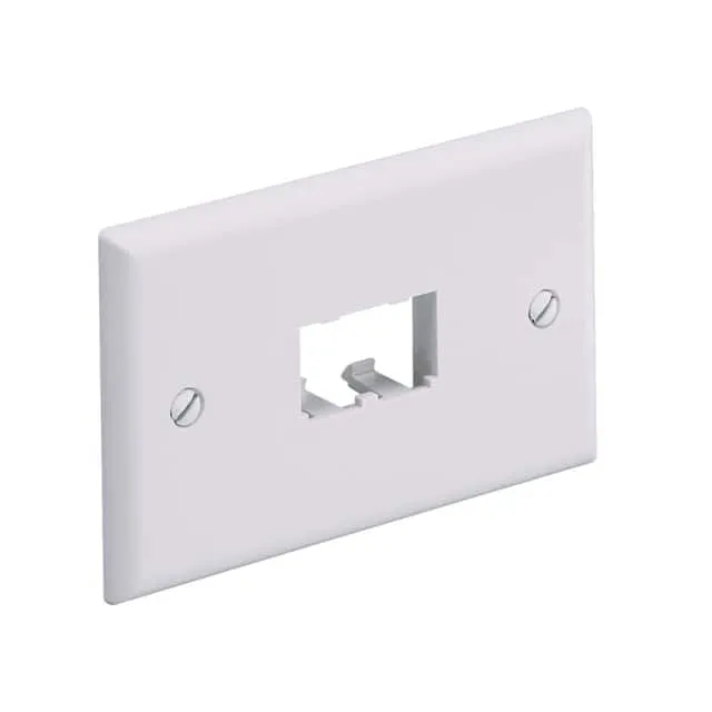 CFPH2WH (FACEPLATE, 2 PORT, SINGLE GANG,)