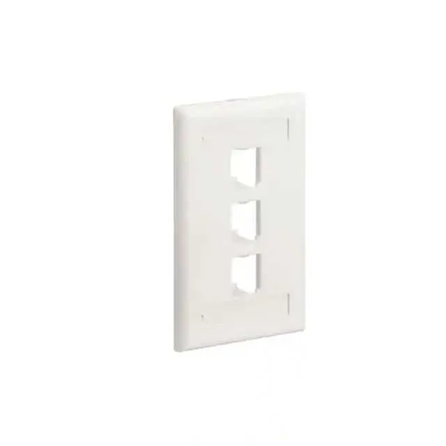CFPL3EIY (FACEPLATE, 3 PORT, SINGLE GANG,)