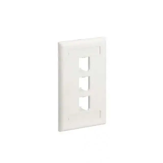 CFPL3IWY (FACEPLATE, 3 PORT, SINGLE GANG,)