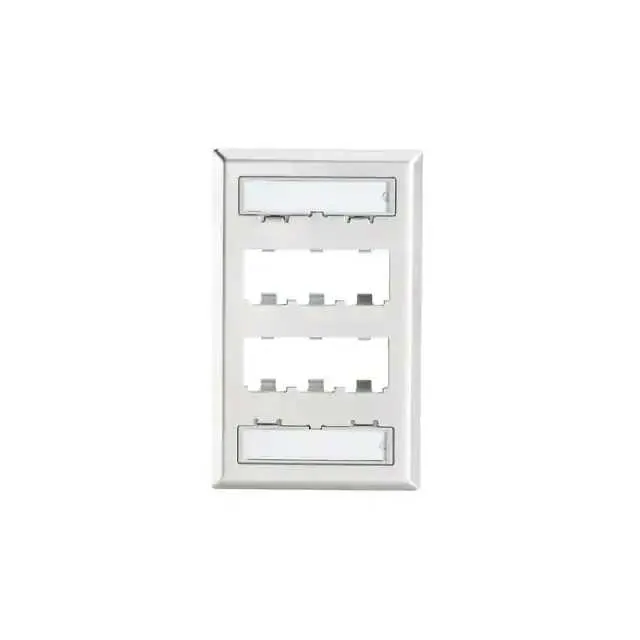 CFPL6SY (FACEPLATE, 6 PORT, SINGLE GANG,)