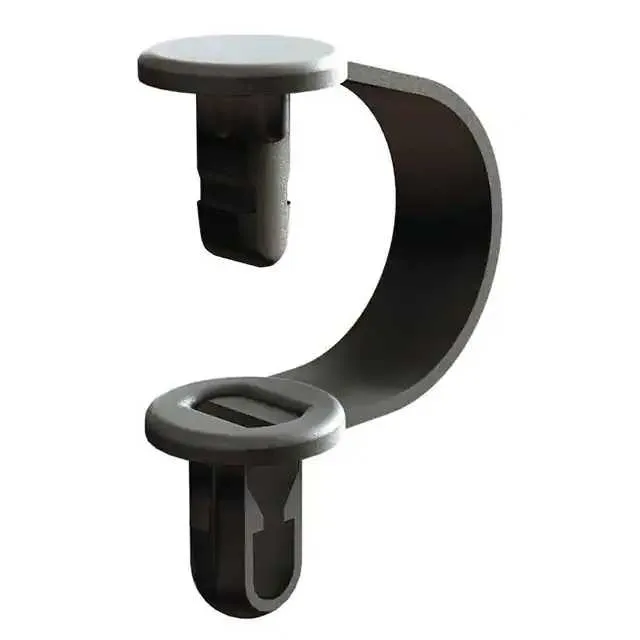 CH-2-01BK (CBL CLIP BENDABLE BLACK PUSH IN)
