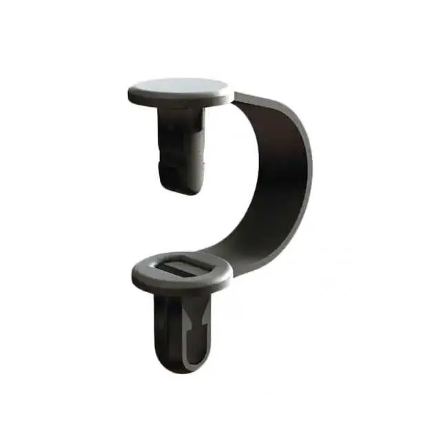 CH-2-10BK (CBL CLIP BENDABLE BLACK PUSH IN)