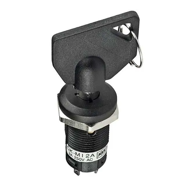 CKM12ATW01-010 (SWITCH KEYLOCK 2POS SPDT 3A 250V)