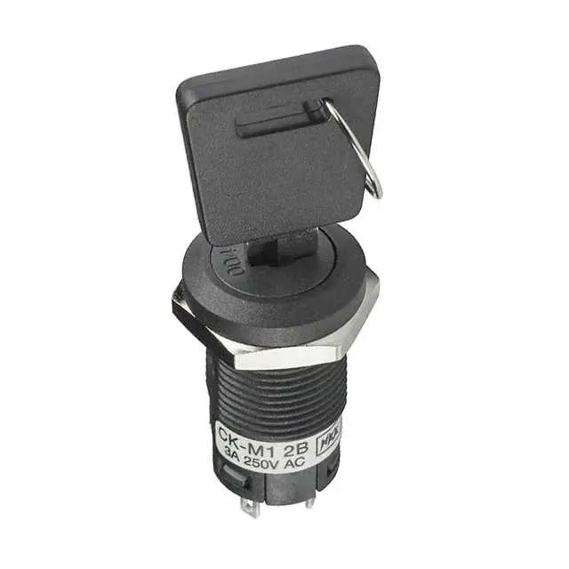 CKM12BFW01-003 (SWITCH KEYLOCK 2POS SPDT 3A 250V)